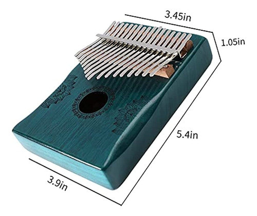 Kalimba Thumb Piano 17 Keys,portable Mbira Finger Piano Rega 1
