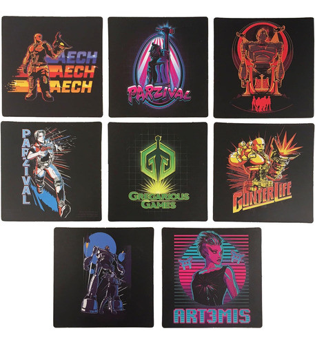Ready Player One 8-piece Coaster Set 1