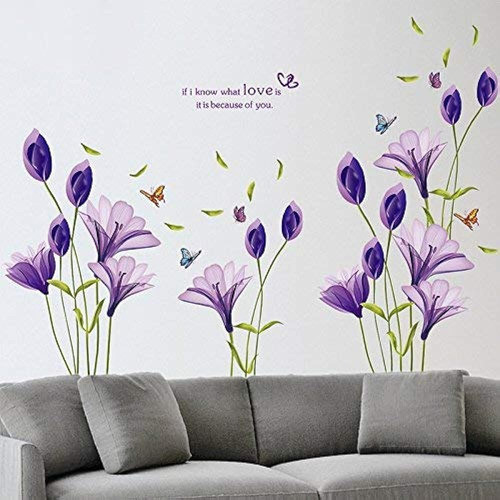 Livegallery Beautiful Lovely Lily Flowers Tatuajes De Pared 0