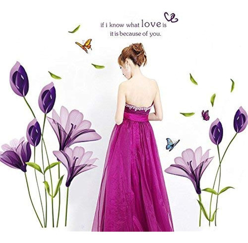 Livegallery Beautiful Lovely Lily Flowers Tatuajes De Pared 1
