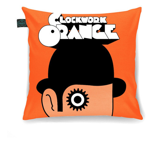 Almofada Decorativa Arte Classica Laranja Mecanica 30x30cm 0