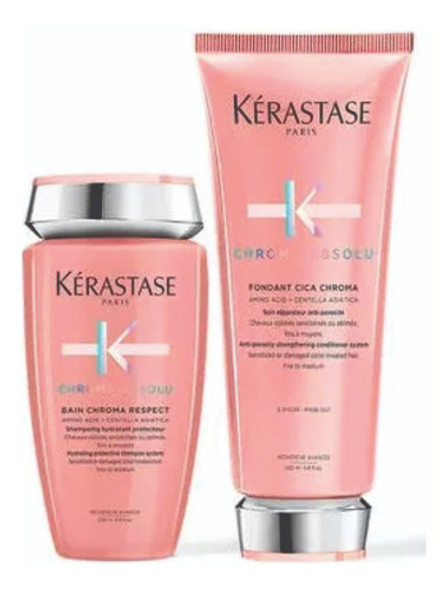 Kérastase Bain Chroma Respect + Fondant Cica Chroma 0 Kérastase Bain Chroma Respect + Fondant Cica Chroma 0