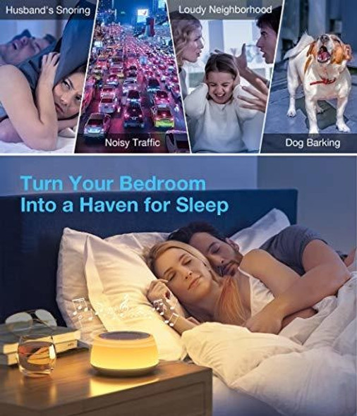 Maquina De Ruido Blanco Jack & Rose Para Dormir Con Luz 1