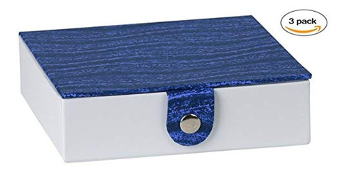 Caja De Regalo Azul Hammont Con Cierre A Presion (paquete D 1