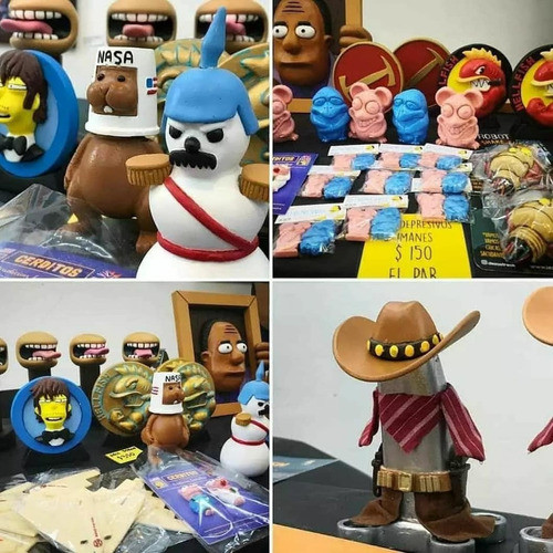 Figura Hellfish Dorado Iman (simpsons)-  Cinetiquetas 1