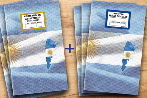Pack 6 Libros De Tema Y 4 Registros De Firmas Para Docente 0