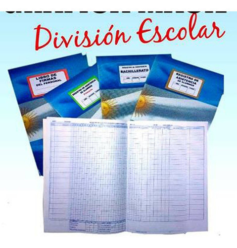 Pack 6 Libros De Tema Y 4 Registros De Firmas Para Docente 1
