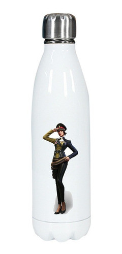 Botella Blanca Acero Inoxidable - Free Fire ( Paloma ) 0