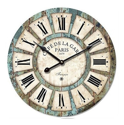 Decoración Reloj Vintage Reloj - Eruner Francia París Rural 0