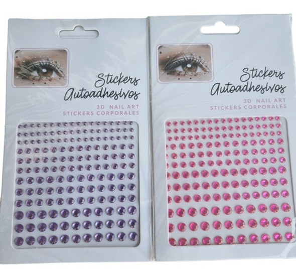 Strass Gemas Autoadhesivas Para El Cuerpo Pecho Cara X 10uni 0