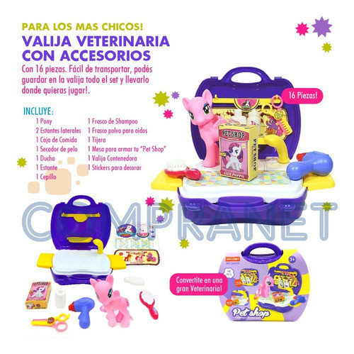 Valija Veterinaria Accesorios, Juguetes X 16 Piezas - 12112 1