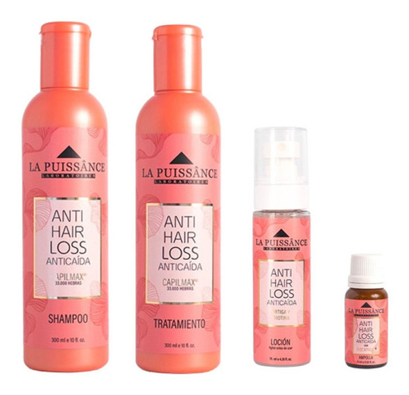 Kit Completo Anti Caída Hair Loss Crecimiento La Puissance 0