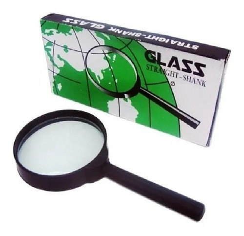 Lupa De Mano 60 Mm Escolar Mango Negro Plastico Aumento 0