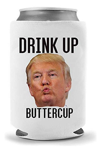 Trump Buttercup Beer Coolie - Funny Gag Party Gift Beer Can 0