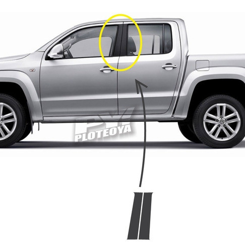 Calcos Parantes Compatible Para Amarok Vw Juego Completo 0