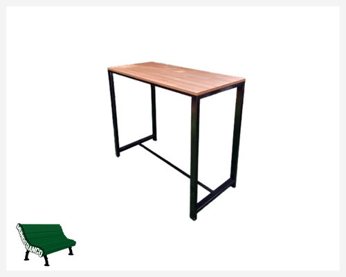 Barra Desayunadora Hierro Y Madera Estilo Industrial 0