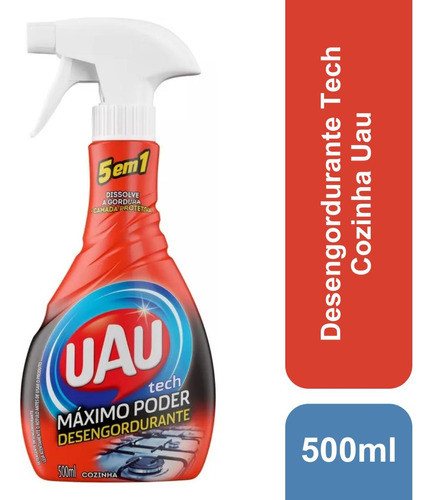 Kit C/ 5 Desengordurante Tech Cozinha Com Gatilho Spray 0
