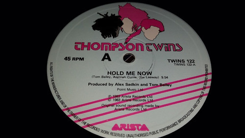 Thompson Twins Hold Me Now Vinilo Maxi Germany 1983 Excelent 1