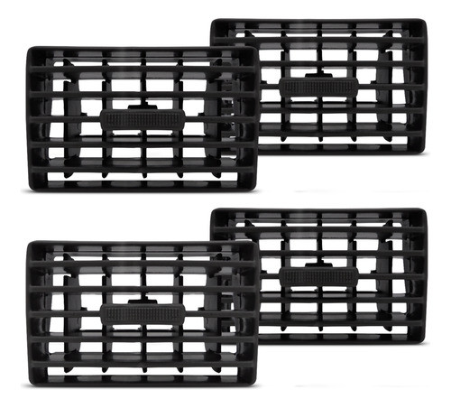 4 Difusor De Ar Fiat Siena G4 2009 2010 2011 2012 - Grafite 1