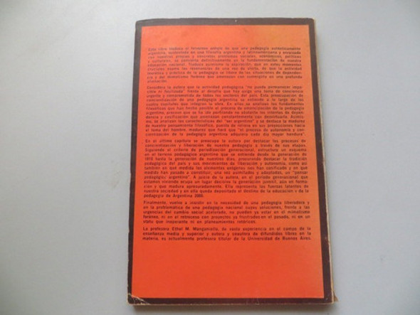 La Pedadogía Argentina En La Encrucijada Ethel Manganiello 1