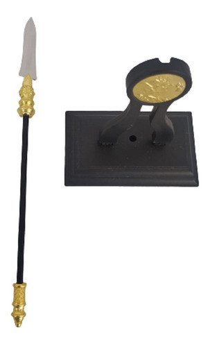 Espada Lança Kung Fu Miniatura Aço 23 Cm 0