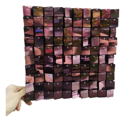 12painel Mágico Festa Painel Shimmer Wall 30cmx30cm Rosa 0