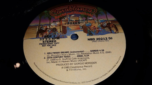 Giorgio Moroder Thank God Its Friday Promo Usa Vinilo Maxi 1
