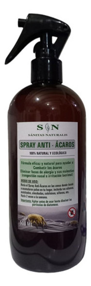 Spray Anti Ácaros Fuerte500ml P Colchón, Cortinas, Ambientes 0
