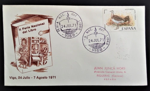 España, Sobre Ii Feria Nacional Del Libro Vigo 1971 L15342 0