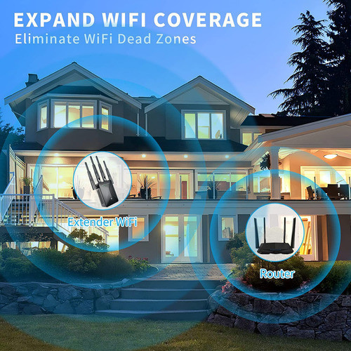 Amplificador De Senal Con Extensor Wifi, Cubre Hasta 13225 P 1