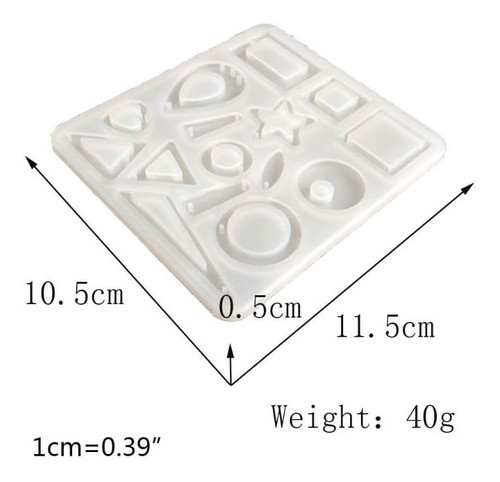 Molde De Silicona Dijes Aros Artesanías Resina 1