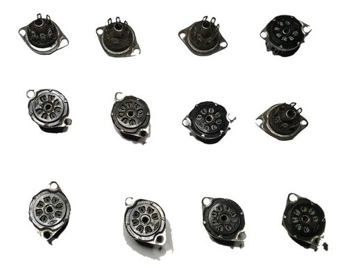 Zócalo Para Válvula De 7 Contactos Fenólico Para 6aq5, 6av6 1