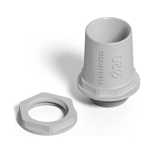 Conector Para Tubo Rígido Y Corrugado Pvc 20mm Genrod 0