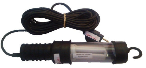 Pendente Luz Bastão Fluorescente - Fio 5mt S/ Lâmp. 0