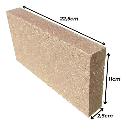 Tejuela Ladrillo Refractario X 20 Unidades Estufa Parrillero 1