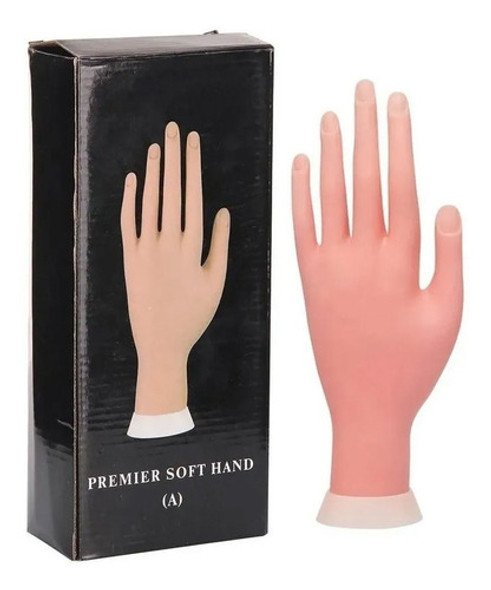 Mão Para Manicure Treinamento Unha Gel Acrigel Porcelana 1