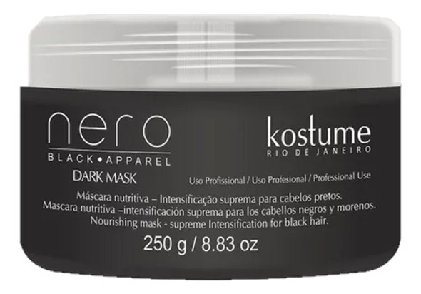 Kostume Mascara Intensificadora De Cabellos Negros X 250 Gr 0