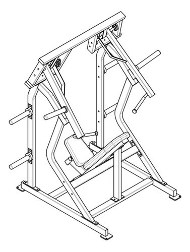 Plano Para Fabricar Maquina De Gym. Press De Hombro Hammer 1