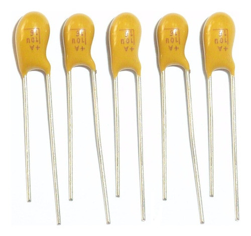 Capacitor Tantalio 10uf  16v Pack X5 0