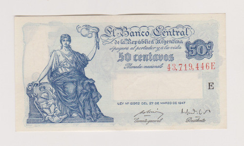 Billete Argentina 50 Centavos Bott 1811 Sin Circular/doblado 0