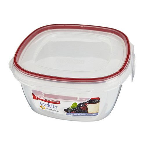 Vianda Plástica Rubbermaid Lock Its Con Broches 3.3l Febo 0