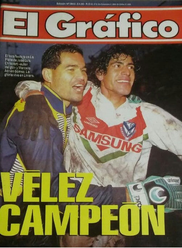 El Grafico 3844 Velez Campeon Clausura 93,guia Copa America 0