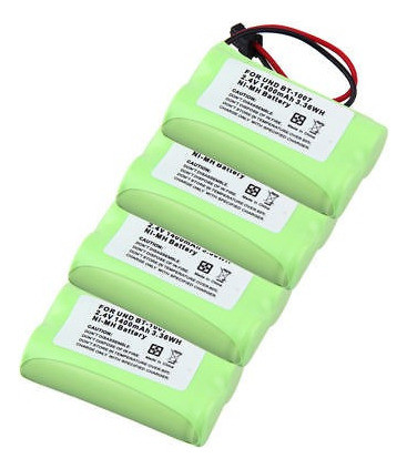 4x1400mah 2.4v Batería Para Uniden:bt904 Bp904 Bt1007 Bt1015 1