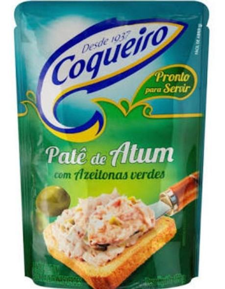 Patê De Atum Azeitonas Verdes Coqueiro 170gr - Kit Com 6 0