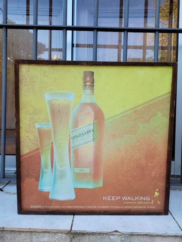 Cartel Luminoso Keep Walking 50 X 50 0