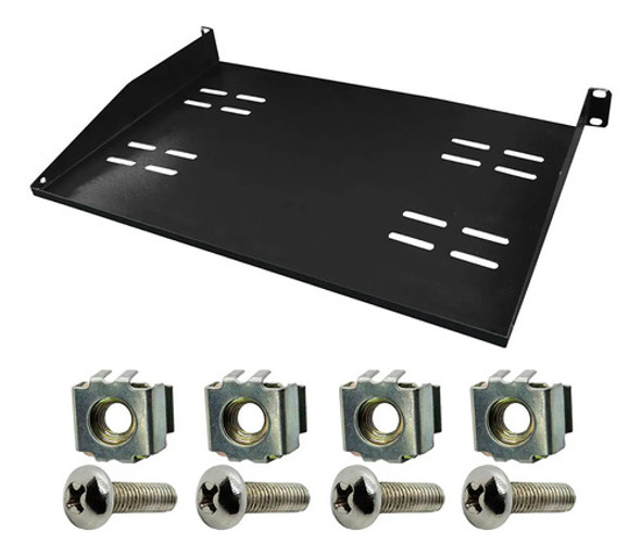Bandeja Frontal Ventilada 1u X 250mm Com 4 Kit Porcas Gaiola 0