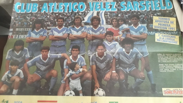 Poster Velez Super Gigante 0.72 X 0.52 Excelente Estado 0