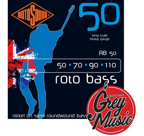 Encordado Rotosound Rb50  Roto Bass 050-110 1