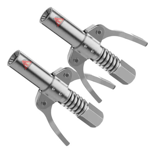 Kit 2 Acoplador Pistola Bico Comando Para Graxeira De Graxa 0