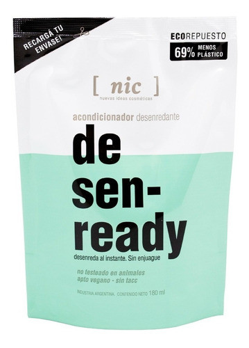 Nic Desenready Refill Acondicionador Sin Enjuague 6c 0